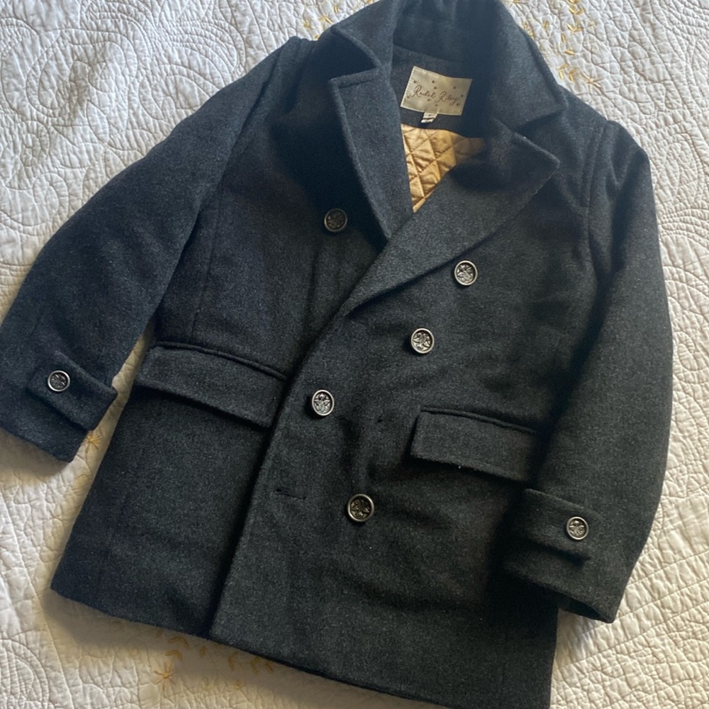 Girls Rachel Riley wool pea coat size 6